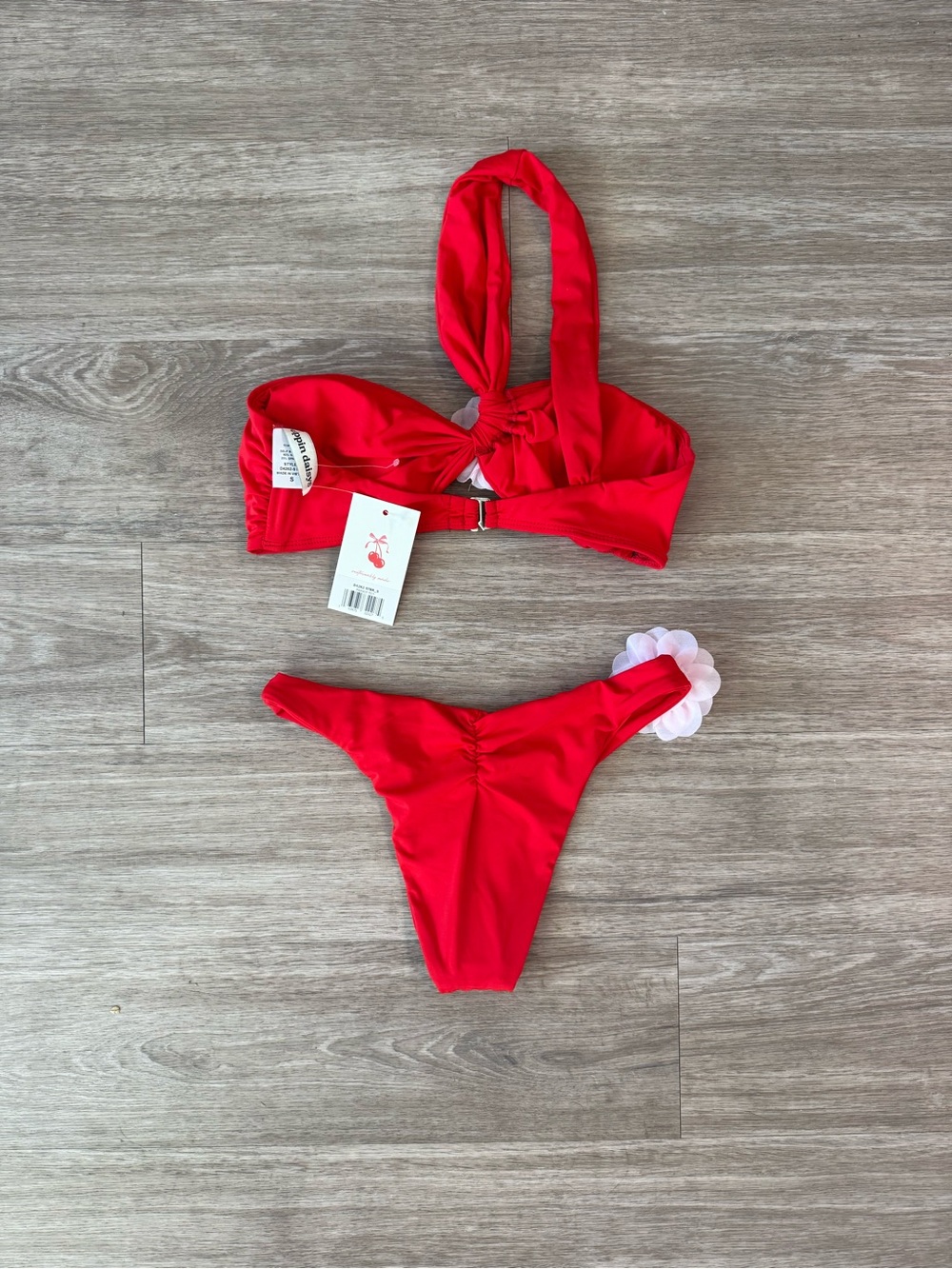 NWT Dippin Daisys Bikini Set in Red, Size Small - Picture 2 of 5